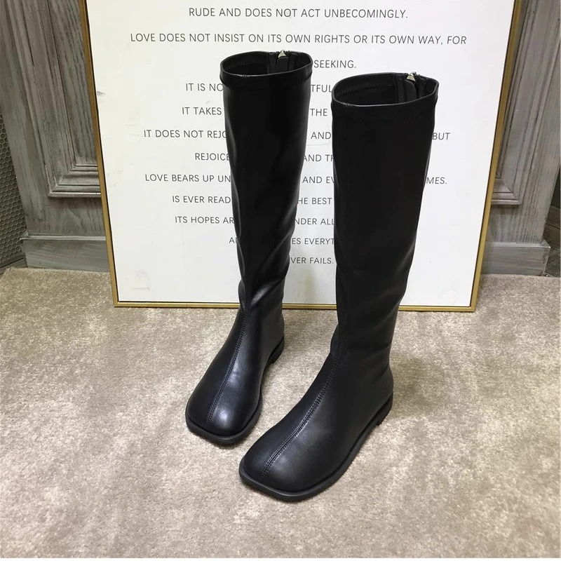 Women'S Fashion Knee High Boots - Street Style Stretch Women Knee High