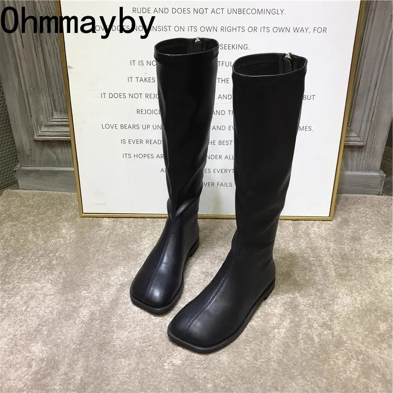 Women'S Fashion Korea - Street Style Stretch Women Knee High