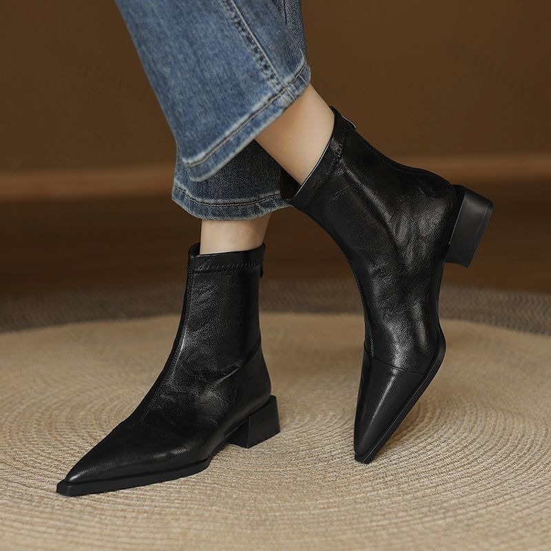 Women Pointed Short Boots 2025 - Women'S Fashion Korea recension och pris