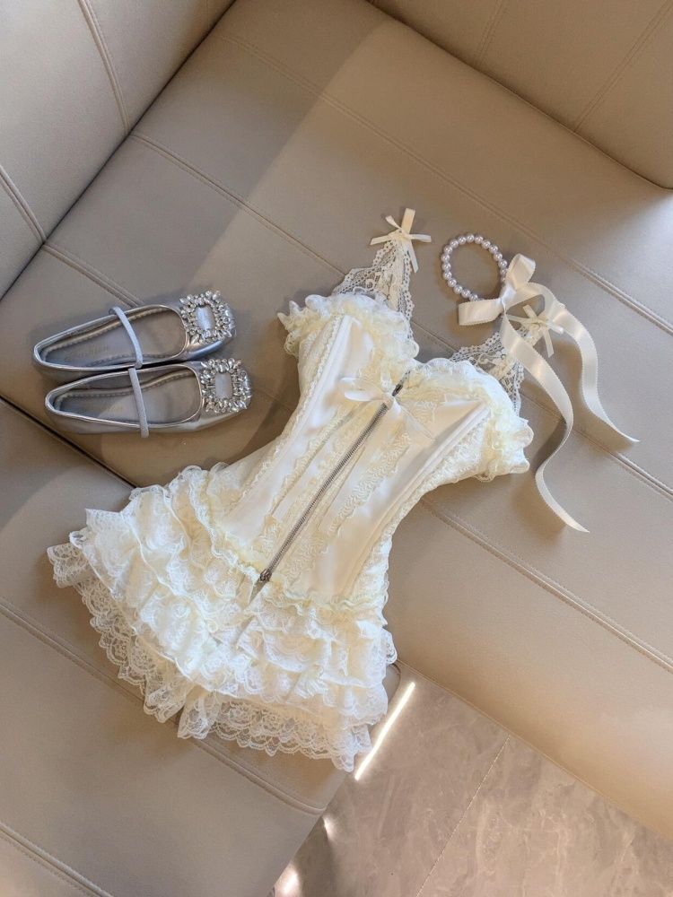 Cute Desire Lace Bustier Top H - Lace Trim Cami recension och pris