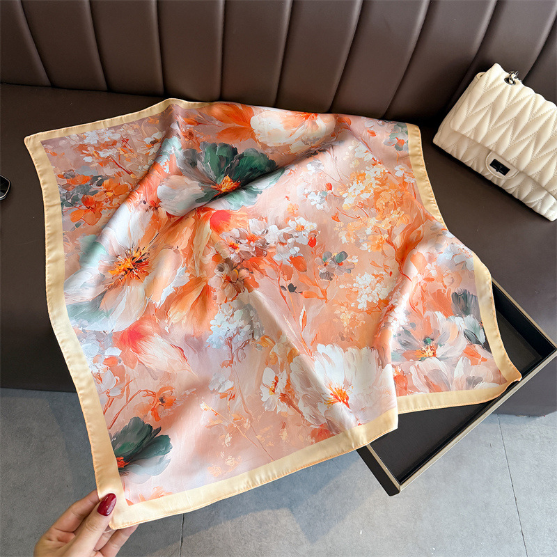 2026 New Floral Print Silk Squ - Women Fashion Necktie recension och pris