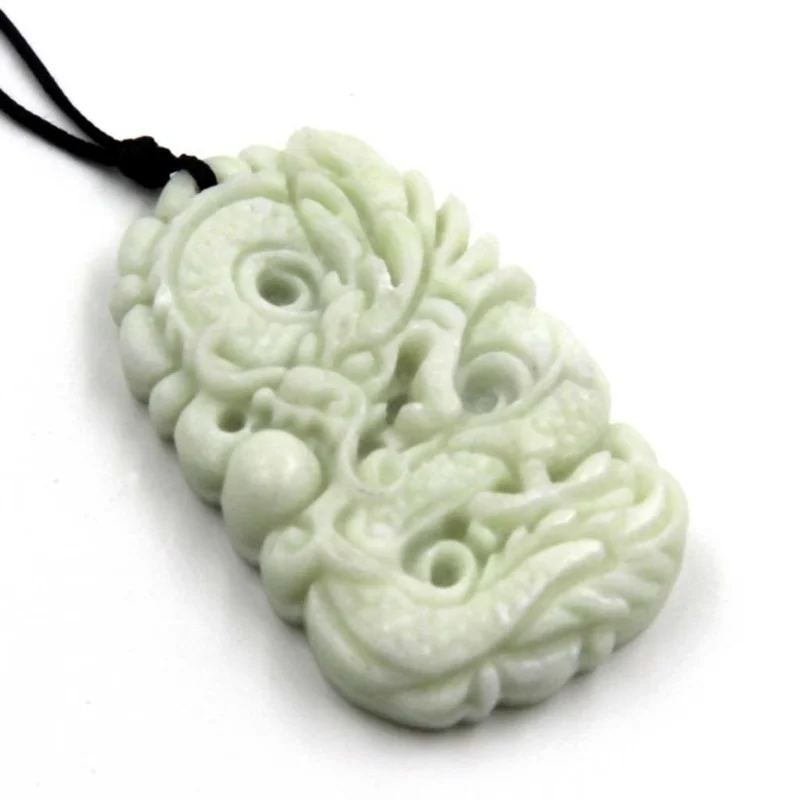 Natural White jade Dragon Phoe - Women'S Fashion Jewellery recension och pris
