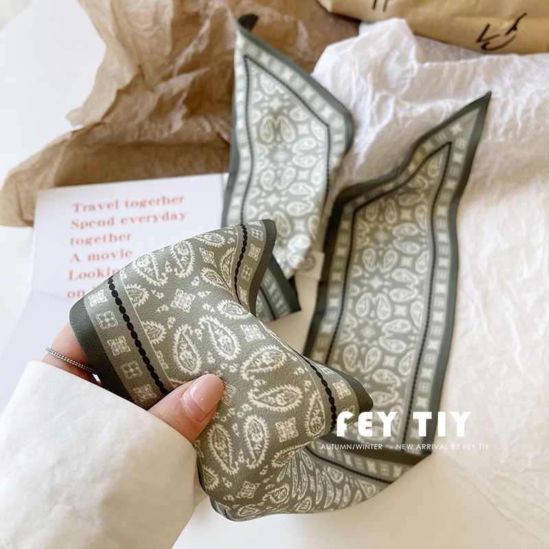 Set Series Silk Satin Scarf Wo - Women Fashion Necktie recension och pris