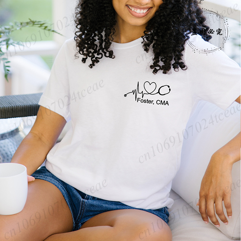 Custom Name Nurse Shirt Stetho - Women Fashion Names recension och pris