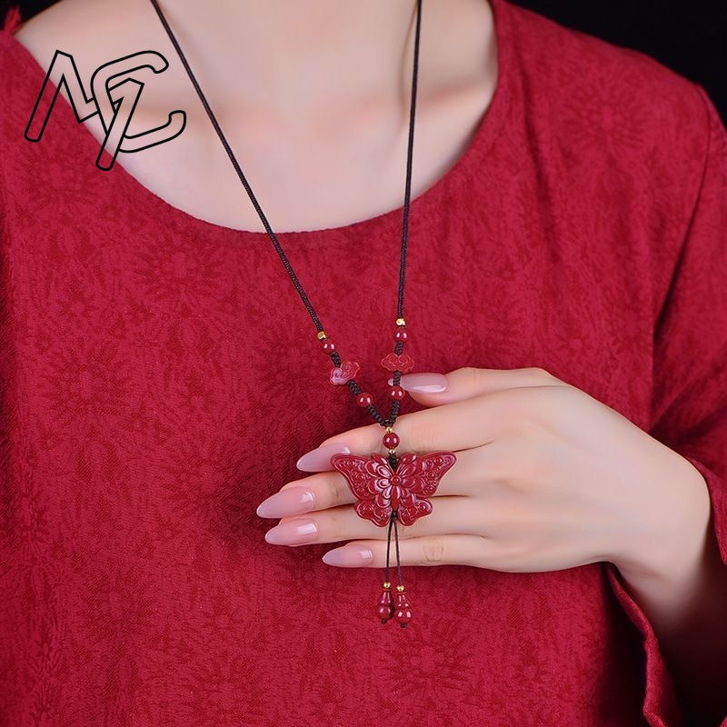 Fashion Red Cinnabar Jade Butt - Women'S Fashion Jewellery recension och pris