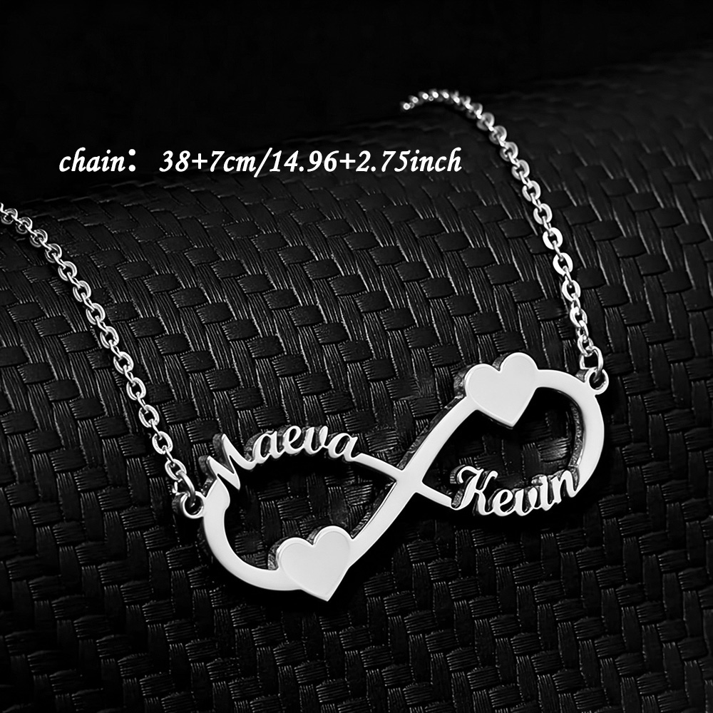 Custom Name Necklace Infinity  - Women Fashion Names recension och pris
