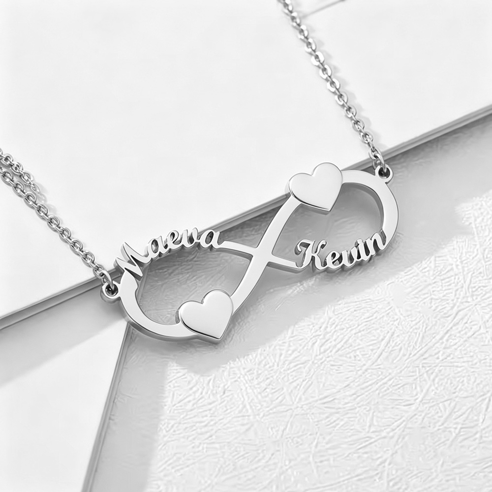 Custom Name Necklace Infinity  - Women Fashion Names recension och pris