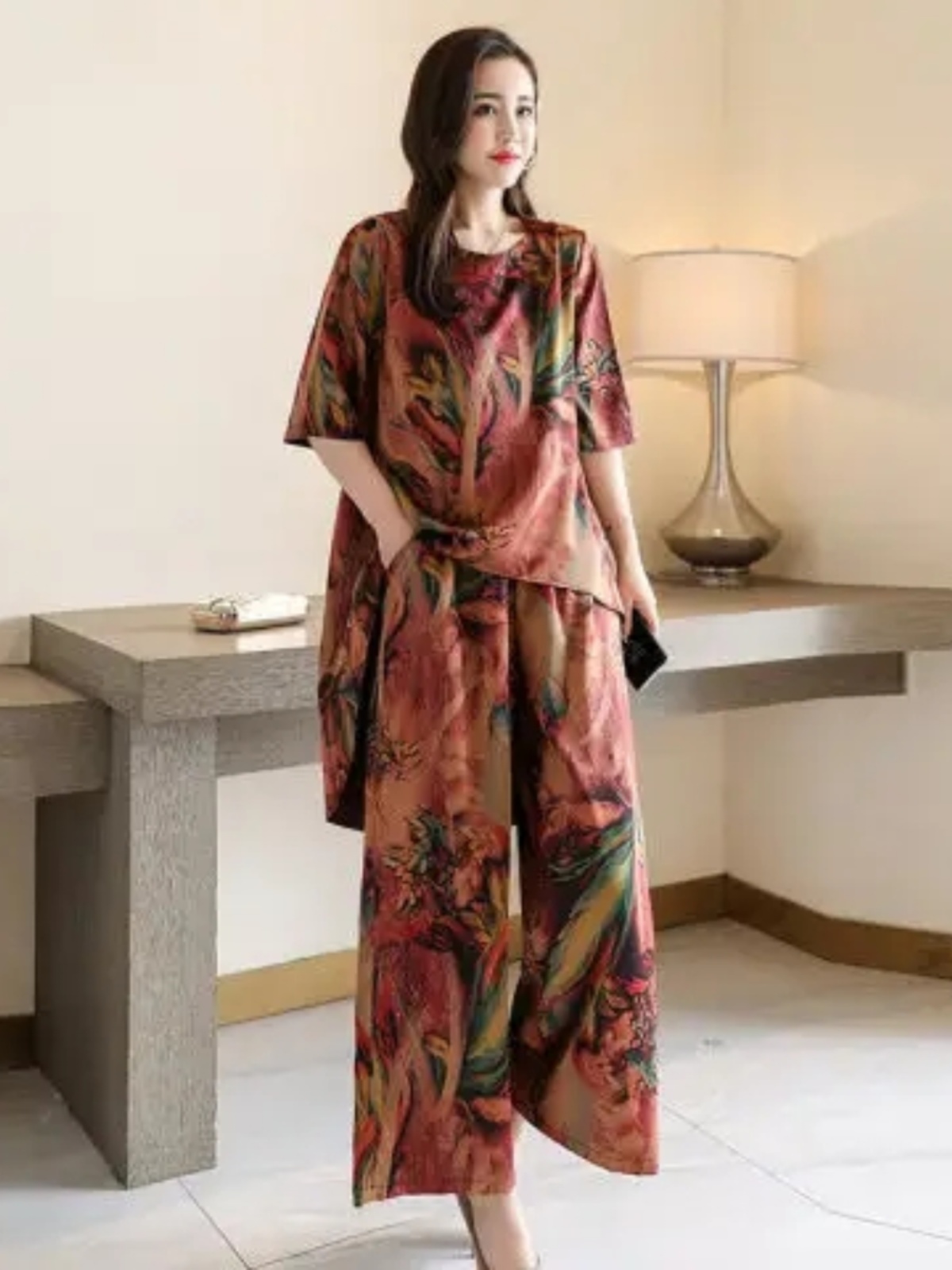 Fashionable Printed Short Slee - Women Fashion Over The Years recension och pris