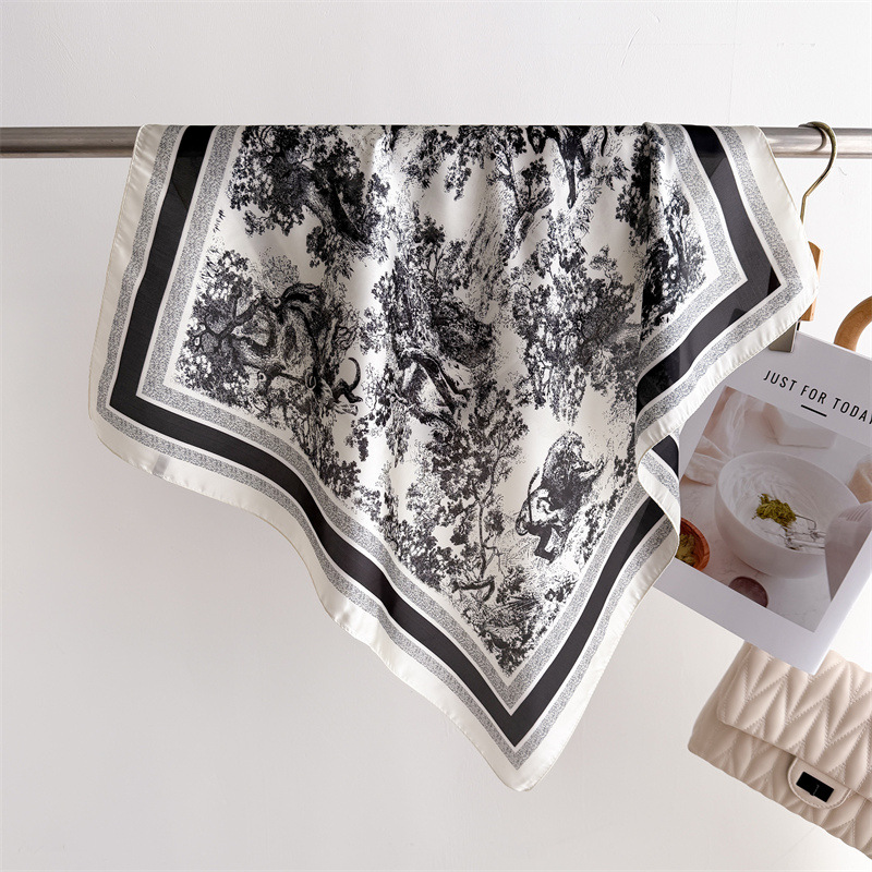 Luxury Jungle Printed Scarves  - Women Fashion Necktie recension och pris