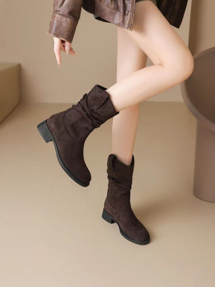 Retro Maillard Style Faux Sued - Women'S Fashion Korea recension och pris