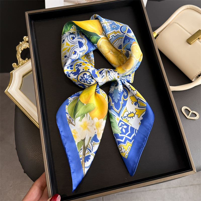 2026 New Fruit Print Silk Squa - Women Fashion Necktie recension och pris