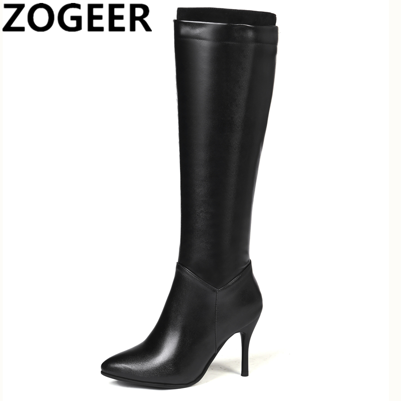 Classic Autumn Winter Knee Hig - Women'S Fashion Knee High Boots recension och pris