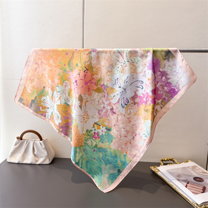 70*70cm Square Silk Scarf for  - Women Fashion Necktie recension och pris