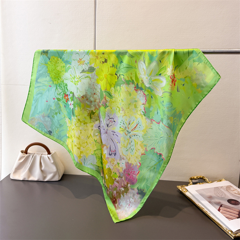 70*70cm Square Silk Scarf for  - Women Fashion Necktie recension och pris
