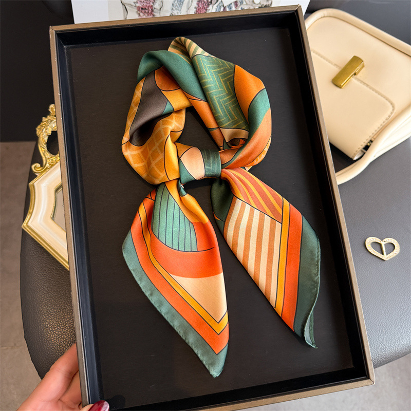 2026 New Geometry Print Silk S - Women Fashion Necktie recension och pris
