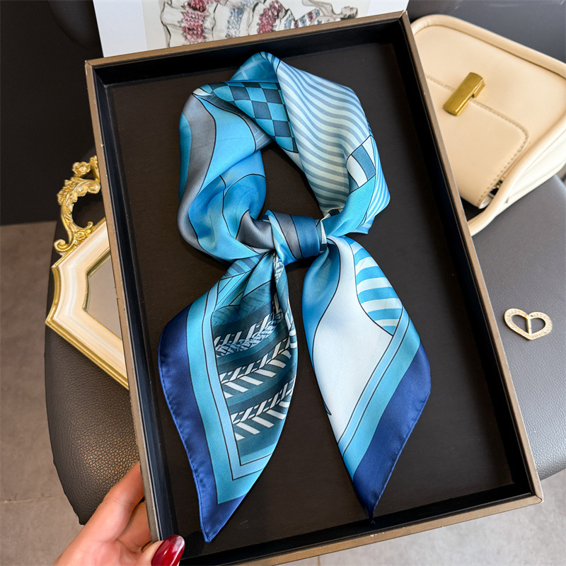 2026 New Geometry Print Silk S - Women Fashion Necktie recension och pris