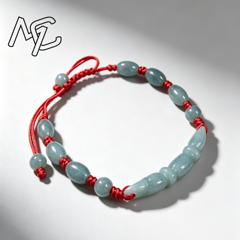 Natural Blue water Jade Burma  - Women'S Fashion Jewellery recension och pris