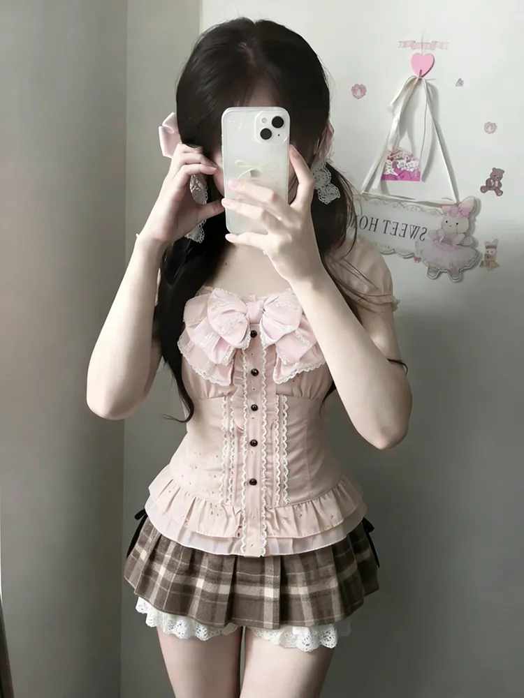 Japanese Sweet Three Piece Set - Lace Trim Cami recension och pris